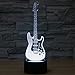 SUPERIORVZND 3D Music Electric Guitar Night Light Remote Control Power Touch Table Desk Optical Illusion Lamps 16 Color Changing Lights Home Decoration Xmas Birthday Gift
