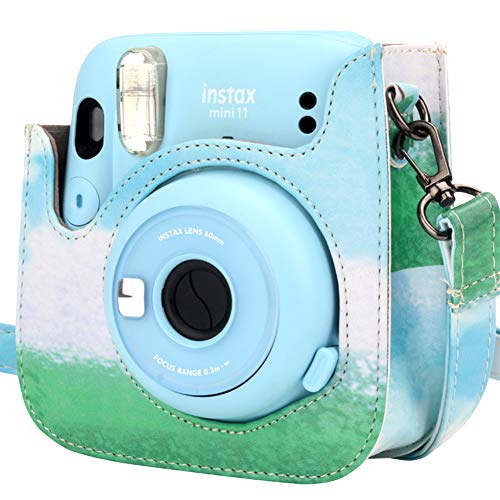 Kameratasche Kompatibel mit Fujifilm Instax Mini 11 Sofortbildkamera, Annle PU Lederschutzhülle mit abnehmbarem Riemen – Bild 3