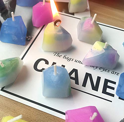 image for ESA Supplies Silicone Candle Molds Gem Stone Resin Epoxy Crystal Mold 