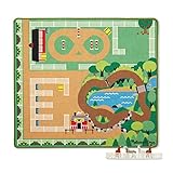 Melissa & Doug Round the Ranch Horse Activity Rug With 4 Play Horses and Folding Fence (39 x 36 inches, Great Gift for Girls and Boys - Best for 3, 4, 5, 6, and 7 Year Olds)