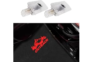 uunonaha Never Fade Car LED Door Logo Projector Puddle lamp, for Outback Accessories Door Light Logo LED Laser Car Courtesy Step Light HD Compatible with Outback