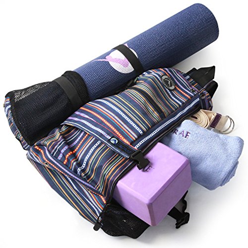 Aurorae Yoga Mat Bag. Multi Purpose Cross-Body Sling Back Pack. Mat Sold Separately. - Thumbnail 3
