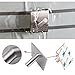 Sumnacon 3M Self Adhesive Bath Hooks - Stainless Steel Bathroom Towel Hook, 3M Stick Wall Hooks Clothes Hangers Holder for Home Kitchen Coats Hats Keys Bags, 4 Packs