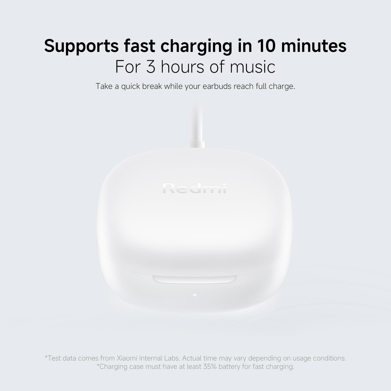 Redmi Buds 6 Play - In-Ear Kopfhörer, 36h Akkulaufzeit, 10mm Dynamik-Treiber mit 4 EQ-Einstellungen, AI-Geräuschunterdrückung für Anrufe, Bluetooth 5.4, Schnellladen für 3h Musik in 10 Minuten, Black 9