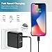 USB C Charger with 27.6W Power Delivery PD 3.0 &18W QC 3.0 Dual ports USB Wall Charger for iPhone X/8/8 Plus, MacBook,Samsung S9/S8/S8+/Note8,Notebook, Nexus 6P/5X,LG G5,Nintendo Switch and more