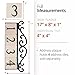 NACH KA 4 Address Sign Plaque for House Numbers, Old World, Cast Iron, 4, Black Natural