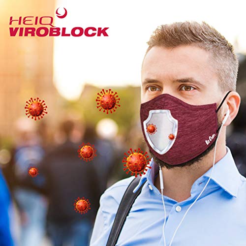 Lee-Cooper-Lightweight-Multi-Layer-Melange-Face-Mask-Filter-With-HEIQ-VIROBLOCK-Virus-Killing-Technology-For-Outdoor-Protection-Super-Breathable-Reusable-Cloth-Pack-of-4