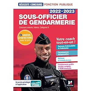 Réussite Concours – Sous-officier de gendarmerie – 2022-2023- Préparation complète