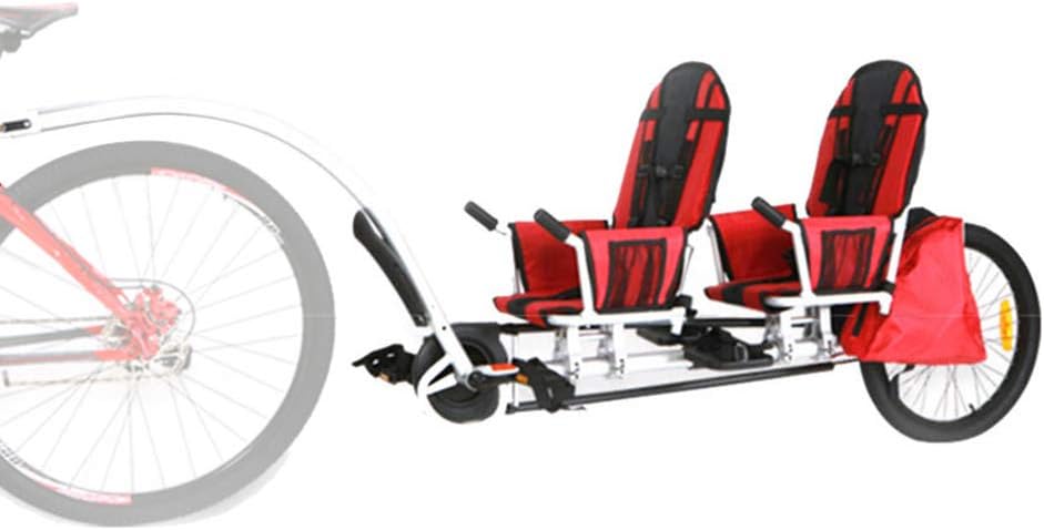RLQ Bicycle trailer, children's trailer, mountain parent-child mother and child car, double ride for men and women