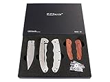 KnifeKits: Bull Shark Knife Kit - Framelock Design - DIY Parts Kit w/Bubinga Handles