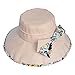 Women Wide Brim Sun Hat Summer Outdoor Foldable Beach Cap Beige