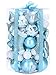 Sea Team 50-Pack Assorted Shatterproof Christmas Balls Ornaments Set Decorative Baubles Pendants with Reusable Gift Package for Xmas Tree (Babyblue)