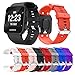 aczer-Y Compatible Replacement Band for Garmin Forerunner 35 Accessories Watchbands, 10 Color Replacement Watch Band with Stainless Buckle and Rubber Strap (Black)