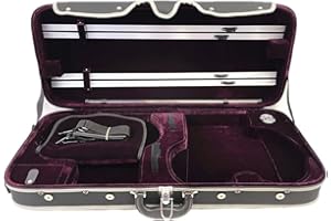WOODNOTE DVC-950RD Pro Wooden 4/4 Double Violin Case