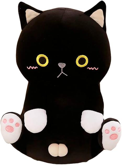 Amazon かわいい猫のぬいぐるみ 動物のおもちゃ 人形 ぬいぐるみ 猫の形 睡眠用枕 ベッドや子供部屋の装飾に ギフト 30 ホワイト La ぬいぐるみ おもちゃ