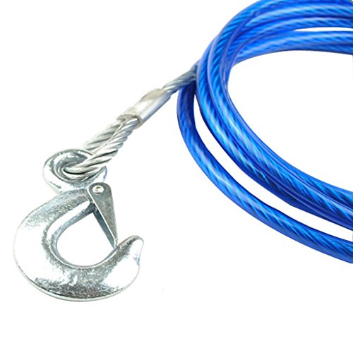 Car Vehicle Boat Steel Wire Tow Rope Emergency Steel Tow Cable Towing Strap Rope Hauling Pulling