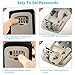 KIPRUN Key Storage Lock Box, 4-Digit Combination Lock Box, Wall Mounted Lock Box, Wall Mounted Key Safe Box/Security Key Holder/Code Storage Case/Cipher Lock Box