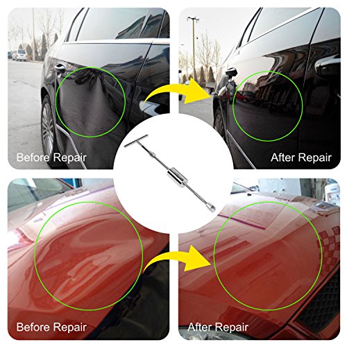 Super PDR 68pcs Car Auto PDR Paintless Dent Repair Tools Kits Gold Dent Lifter 2in1 Slide Hammer Glue Puller Pro Tabs with Tool Bag