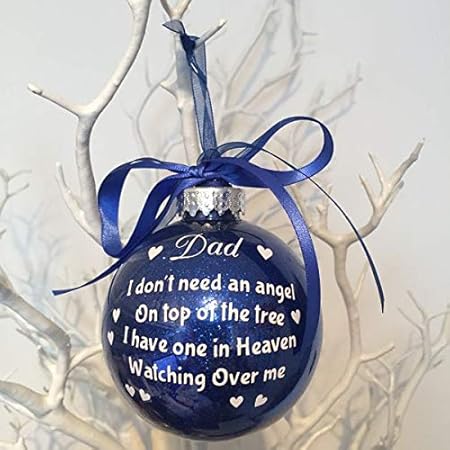 dad memorial christmas bauble