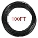 YaeGoo Stainless Steel 304 Black Wire Rope Vinyl Coated,7x7 Strand Core,1/16