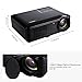 HD 1080P Home Projector, GBTIGER 3500 Lumens 1280x800P Full HD Multimedia LCD Projector Home Theater for Home Cinema/Video Games/Movie Night Up to 150 inch Screen (Black)