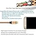Micro USB Cable 6Ft, 2 Pack Gold-Plated Premium Long Fast Quick High Speed Nylon Braided Charging Charger Cable Cord for Samsung Galaxy S7 Edge S6 Note LG HTC ZTE BLU Huawei Android Cell Phone