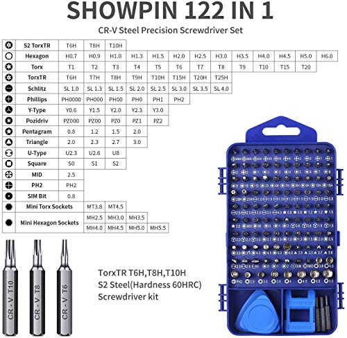 XYXXBB Präzisions-Schraubendreher-Set, 122/115 in 1 Magnetischer Laptop-Schraubendreher-Satz, Computer-Reparatur-Kit… – Bild 8