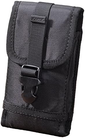 Hengying Adjustable Nylon Mobile Phone Belt Pouch Holster Case - Belt Phone Holder - Waist Pouch for Cell Phone for iPhone 8 Plus / 7 Plus / 6S Plus Moto 5 Huawei P10 Plus Sumsang Note J8 S8 S7 Edge + Key Ring