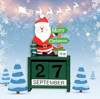Christmas Gifts Wooden Calendars Decorative Items Mini Wooden