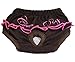 Mimibox Reusable Dog Diapers Female (2-Pack) Comfort-Fit Dog Wraps Cotton Washable Panties(M)