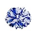 PANDA SUPERSTORE 2 Pieces Multicolor Plastic Ring Cheerleading Pom Poms for Party Dance Sports