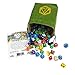 Third Die Dice Bag - Handcrafted and Reversible Drawstring Bag That Stands Open On The Table - for All Your Gaming Needs - Leaf Green and Tan