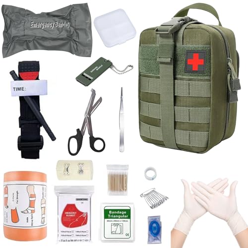 Erste Hilfe Set, Medizinische Taktische Tasche,Medizinische Tasche für Camping, Jagd, Wandern, Zuhause,Auto und Abenteuer,Trauma Kit,Military Combat S