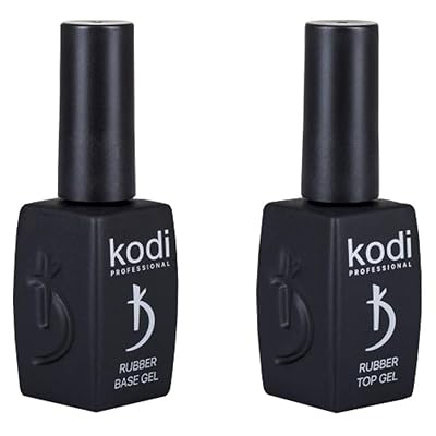 Kodi Professional SET 2in1 Rubber BASE 12ml. + Rubber TOP 12ml. / 0.4 fl oz Gel LED/UV Gel Nail Polish Coat New
