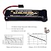 melasta 8.4V 4200mAh 7-Cell Flat Pack NiMH Battery with Traxxas Discharge Plug for RC Racing Car Toys Hobbies