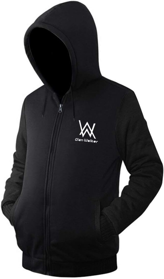 Nedal Unisex Hoodie Jacket Fleece Coat Adult Sweatshirt Zip-Up with Front Pocket