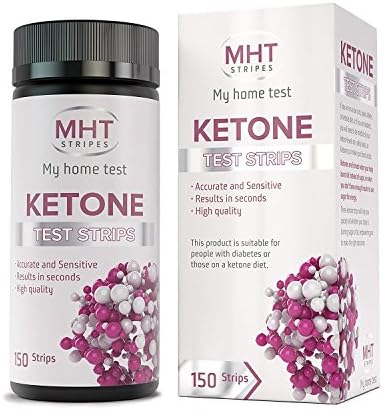 150 Count Advanced Ketone test strips by MHT STRIPES - Perfect for Ketogenic Diet and Diabetics
