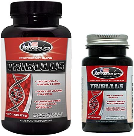 Tribulus 1000 mg 120 Tabs - Tribulus Terrestris 1000 mg 30 Tabs - Male Enhancement Muscle Mass Growth Stamina