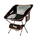 SYOURSELF Portable Folding Camping Chair-Lightweight,Compact,Comfortable, Breathable Beach Travel Mesh Chairs,Heavy Duty-Perfect for Backpacking Hiking Picnic Outdoors Sporting with Carry Bag(Orange)