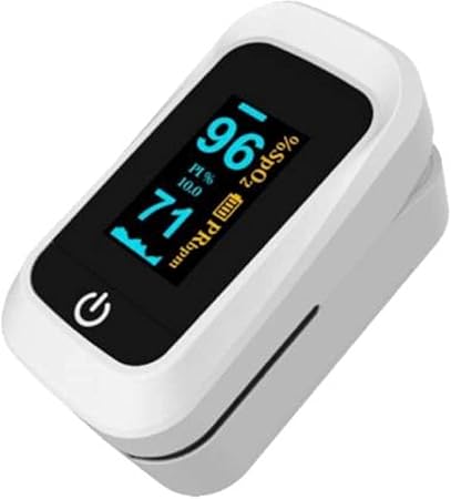 Haven Finger Tip Pulse Oximeter, Digital LED Heart Rate Monitor, Blood Oxygen Saturation Monitor Fingertip (White),