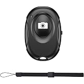 Wireless Camera Shutter Clicker | Camera Shutter Remote Control for iPhone &amp; Android Smartphones | Wireless Remote Control Selfie Button - Includes Wrist Strap