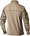 CQR Men's Combat Shirt Tactical 1/4 Zip Long Sleeve Military BDU Shirts Camo EDC Top with Pockets, Combat Shirts Multi Terrain, XX-Large