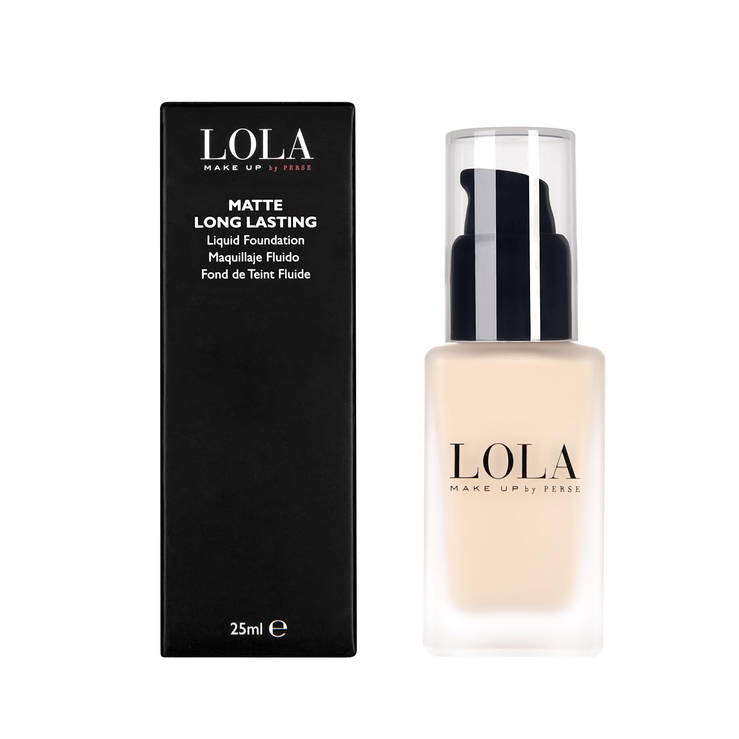 LOLA Make Up by Perse Matte Long-Lasting Liquid Foundation – Full Coverage, Buildable Matte Finish, Oil-Absorbing, Shine-Free, Long-Lasting – Paraben-Free, Vegan, Cruelty-Free – [B041- Light]
