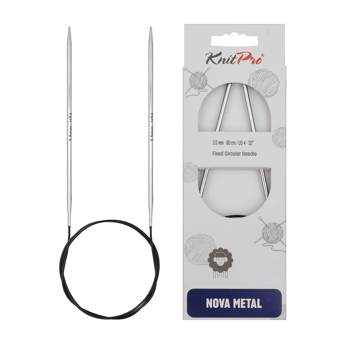 KnitPro Nova Fixed Circular Needles 40" (100cm) | 3.50mm