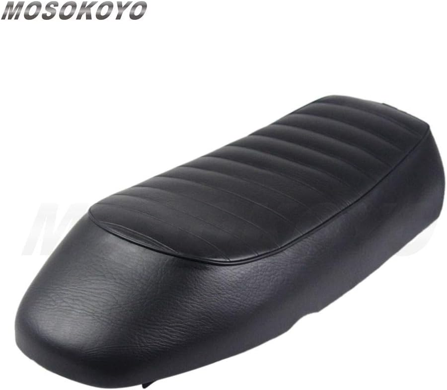 Motorcycle Vintage Hump Style Rear Seat Cushion Cover for Cafe Racer Waterproof