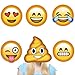 KIMILAR 6 Set Reusable 3D Emoji Masks Funny Photo Booth Props for Wedding Party Reunions Birthdays Photo Booth Dress-up Accessories(NOT Cardboard!)
