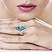 925 Sterling Silver & Genuine Turquoise Ring Sizes 6 to 12