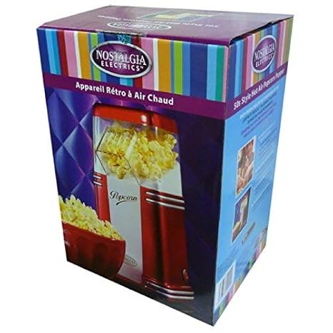 Ariete 2952 - Palomitero, 1200 W, diseño retro, color rojo