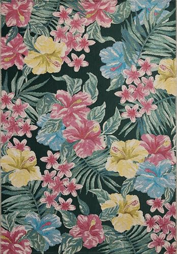 Loloi Botanical Collection BOT-03 Midnight/Multi 6'-7" x 9'-4" Area Rug