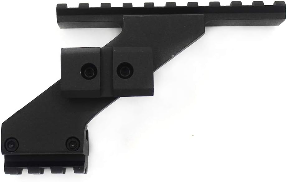 LAMF Tactical Top Bottom Rail Pistol Handgun Scope Mount Fits Glock Pistols Universal Side Scope Mount Rail Mount Base for adding Scope Sight Flashlight